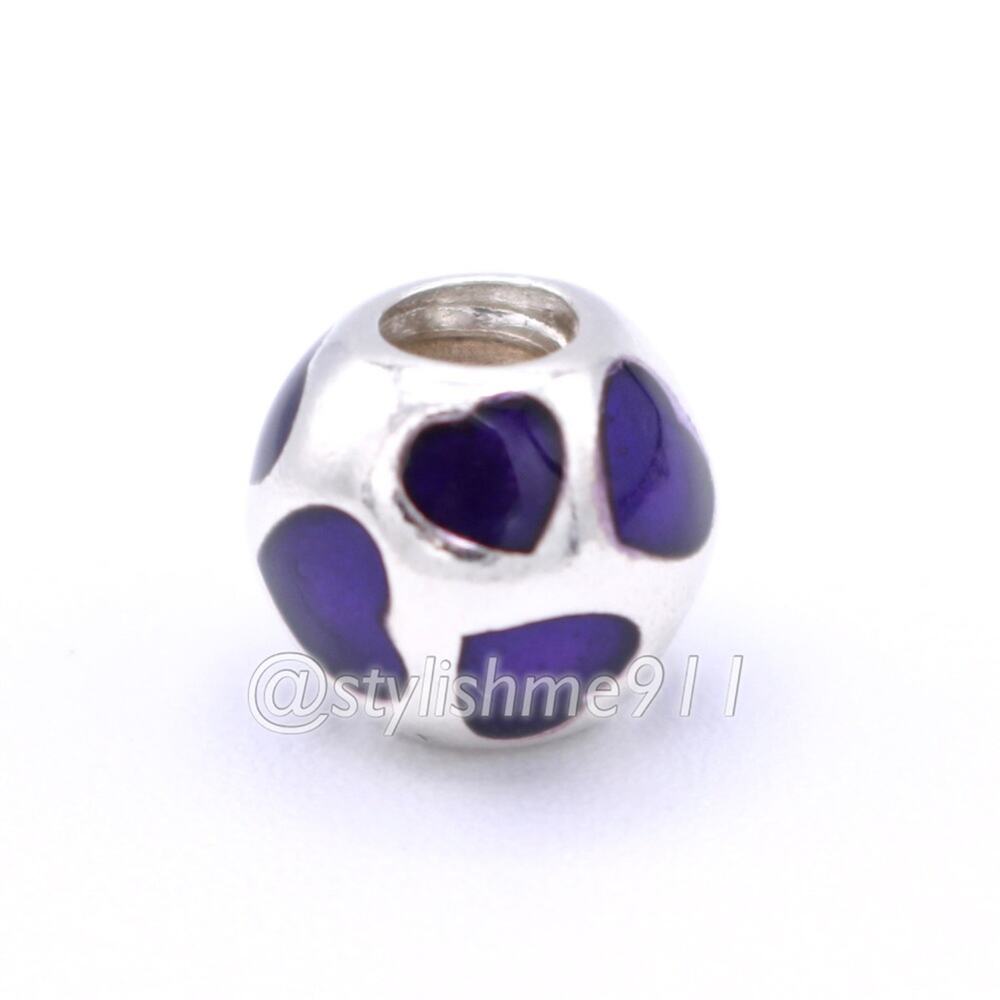 Authentic Pandora Love You Violet Enamel Charm - 790543EN13 - Picture 10 of 10
